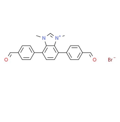 4,7-bis(4-formylphenyl)-1,3-dimethyl-1H-benzo[d]imidazol-3-ium bromide
