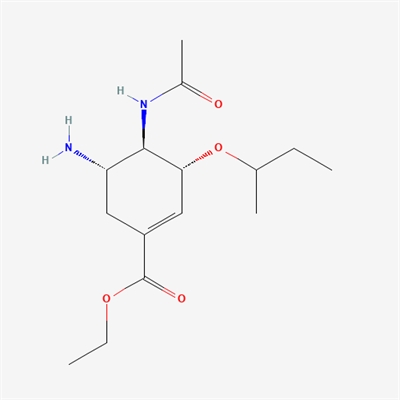 ethyl (3R,4R,5S)-4-acetamido-5-amino-3-(sec-butoxy)cyclohex-1- ene-1-carboxylate hydrochloride(Oseltamivir Impurity)