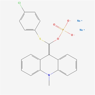 Sodium ((4-chlorophenyl)thio)(10-methylacridin-9(10H)-ylidene)methyl phosphate