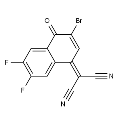 Propanedinitrile, 2-(3-bromo-6,7-difluoro-4-oxo-1(4H)-naphthalenylidene)-