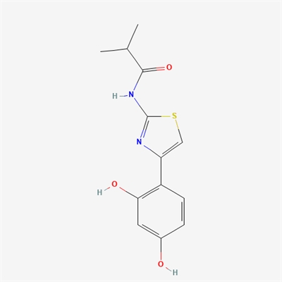 N-(4-(2,4-dihydroxyphenyl)-1,3-thiazol-2-yl)-2-methylpropanamide